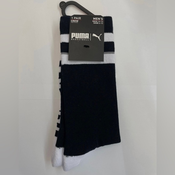 PUMA men’s basketball crew sock size 10-13 - Picture 1 of 5
